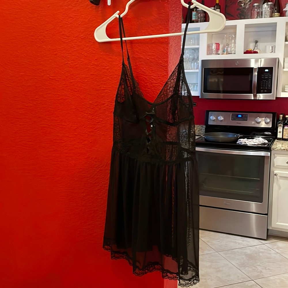 Black lace adore me babydoll